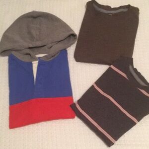 Boys size 8 Old Navy Bundle 1 Hoddie 2 long sleeves t shirt